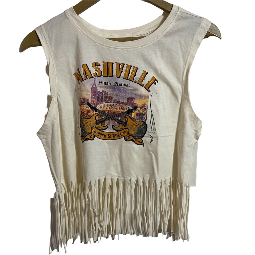 NWOT Love Peace & Lazy Days “Nashville” Shirt Sz Large (Juniors)